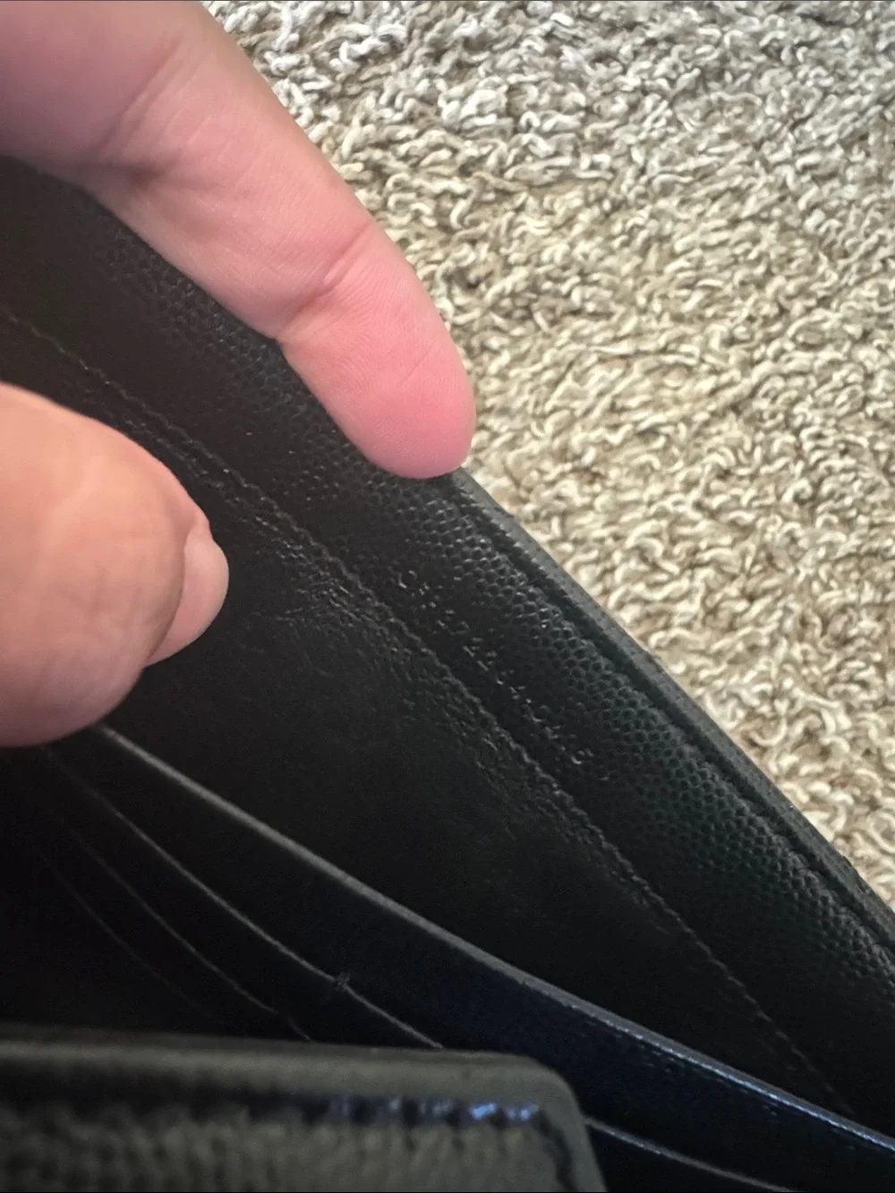 Saint Laurent Cassandre YSL Monogram Large Flap Wallet Black Retails $950 - Picture 11 of 11